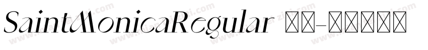 SaintMonicaRegular 下载字体转换